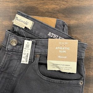 Madewell Garment Dyed Athletic Slim Jeans - 31x30
